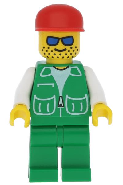 Male in Green Jacket Minifigure - pck002