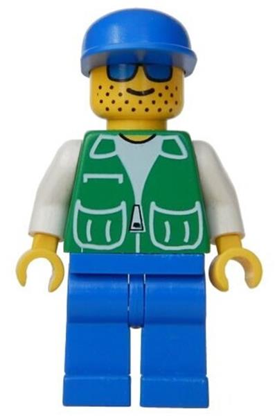 Male in Green Jacket Minifigure - pck003