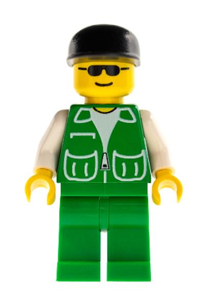 Male in Green Jacket Minifigure - pck007