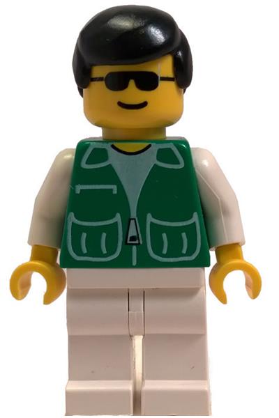 Male in Green Jacket Minifigure - pck010