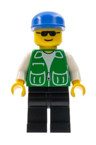 Male in Green Jacket Minifigure - pck011