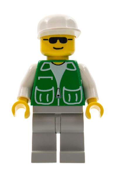 Male in Green Jacket Minifigure - pck013