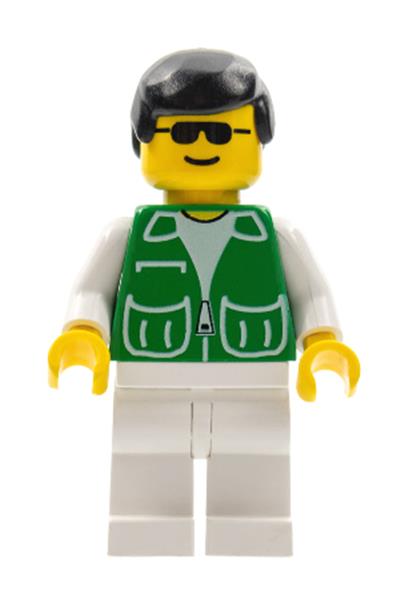 Male in Green Jacket Minifigure - pck014