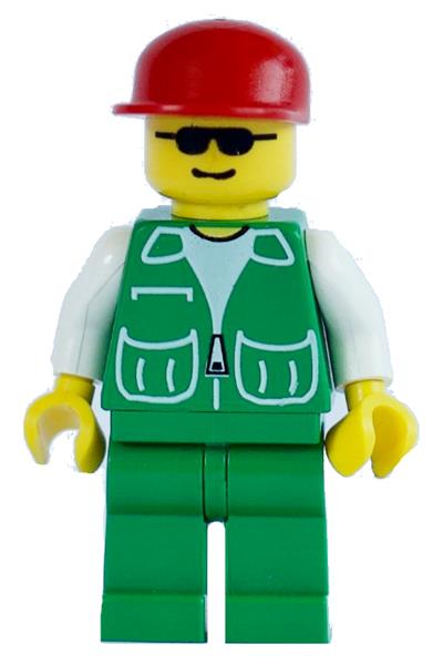 Male in Green Jacket Minifigure - pck017