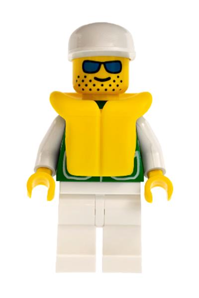 Male in Life Jacket Minifigure - pck018