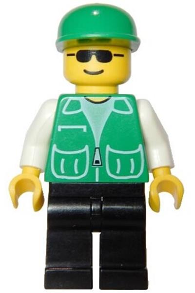 Male in Green Jacket Minifigure - pck022