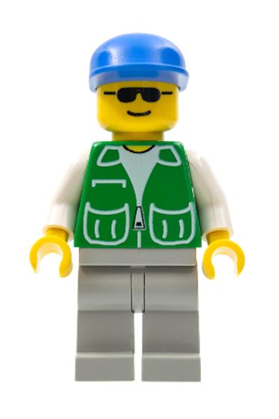 Male in Green Jacket Minifigure - pck023