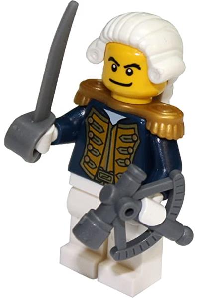 Admiral Minifigure [pi149] - Pirates