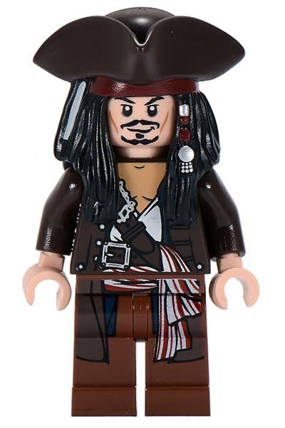 Captain Jack Sparrow Minifigure [poc011] - Pirates Of The Caribbean