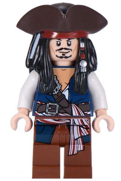 Captain Jack Sparrow Minifigure [poc024] - Pirates Of The Caribbean