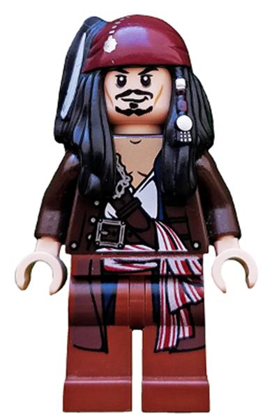 Captain Jack Sparrow Minifigure [poc034] - Pirates Of The Caribbean