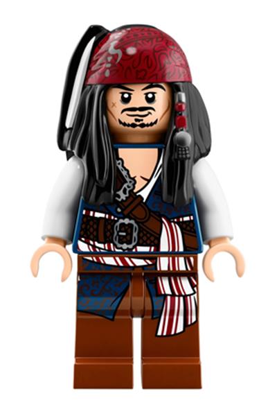 Captain Jack Sparrow Minifigure [poc035] - Pirates Of The Caribbean