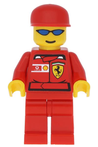 F1 Ferrari Truck Driver Minifigure - rac026s
