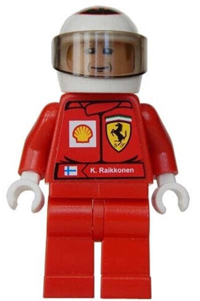 Kimi Raikkonen Minifigure [rac035s] - Racers