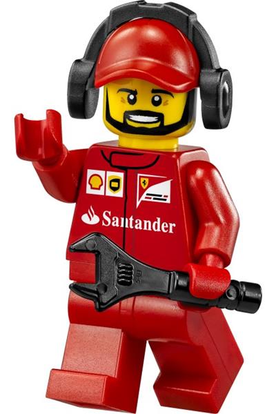 Ferrari Pit Crew Member Minifigure [sc016] - Speed Champions