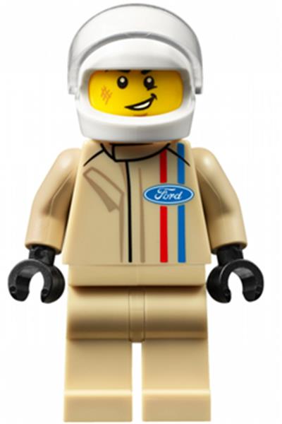 Ford 1966 GT40 Driver Minifigure [sc037] - Speed Champions