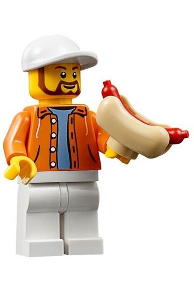 Hot Dog Vendor Roscoe Minifigure [sc040] - Speed Champions