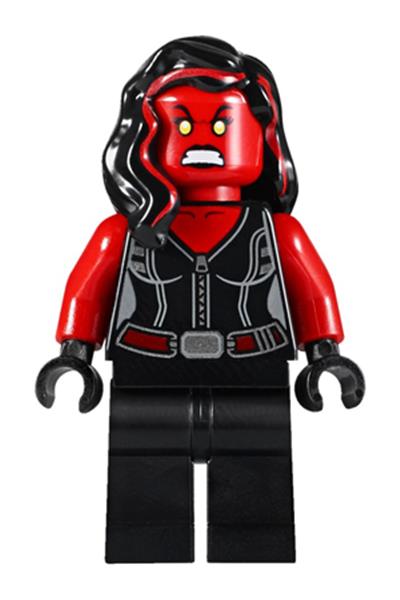 Red She-Hulk Minifigure [sh372] - Marvel Super Heroes