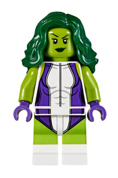 She-Hulk Minifigure [sh373] - Marvel Super Heroes