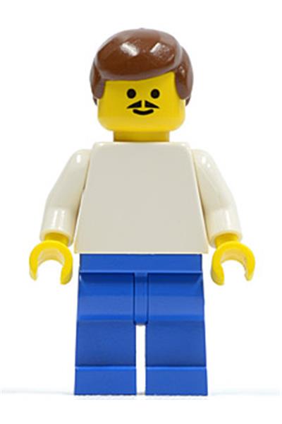 Soccer Player White/Blue Team Player 1 - soc020