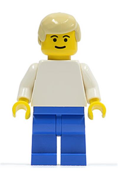 Soccer Player White/Blue Team Player 2 - soc026