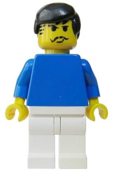 Soccer Player Blue/White Team Player 3 - soc027
