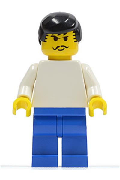 Soccer Player White/Blue Team Player 3 - soc032