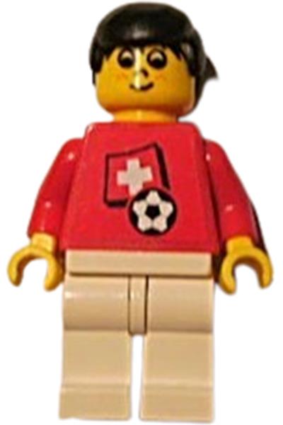 Swiss Player Minifigure - soc040s03