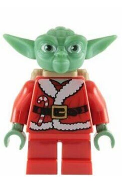 Santa Yoda Minifigure - sw0358