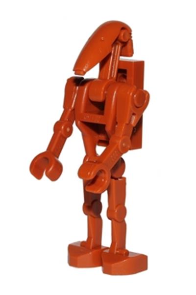 Battle Droid Dark Orange Minifigure - sw0467b