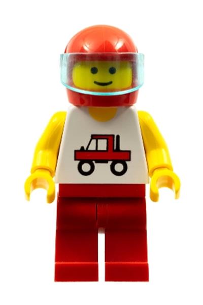 Biker with Truck Shirt Minifigure - trc005