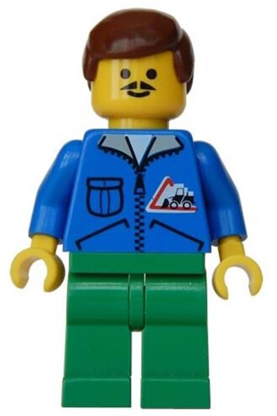 Male Construction Worker Minifigure - trn018