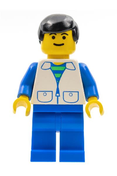 Male in White Suit Vest Minifigure - trn031