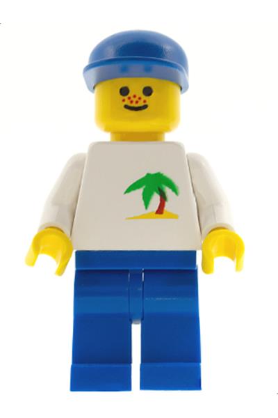 Boy with Palm Tree Shirt Minifigure - trn036