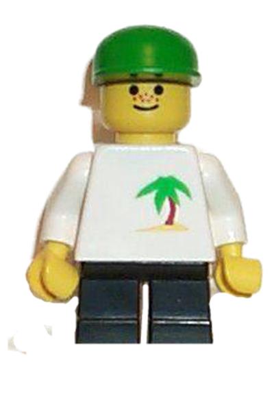Boy with Palm Tree Shirt Minifigure - trn079