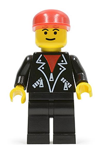 Male with Leather Jacket Minifigure - trn086