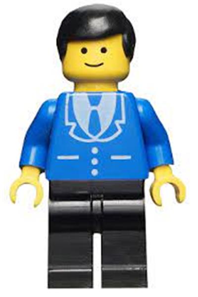 Male in Blue Suit Minifigure - trn114
