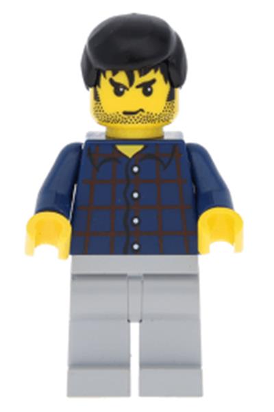 Male with Plaid Button Shirt - trn124