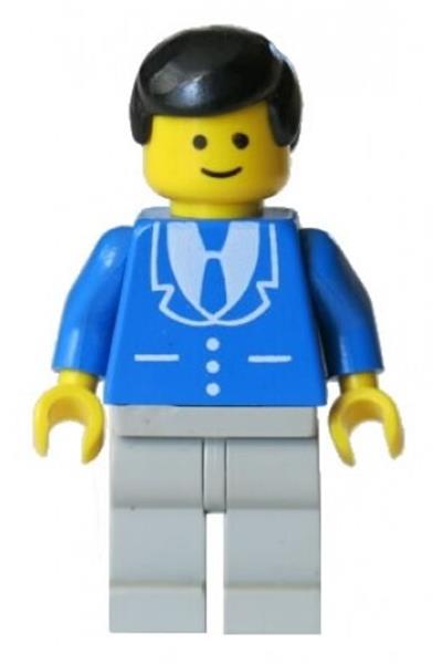Male in Blue Suit Minifigure - trn133