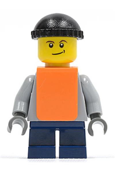 Boy with Orange Vest Minifigure - twn059