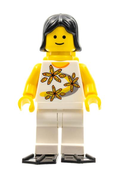 Female with Yellow Flowers Shirt - twn061