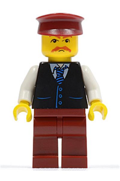 Male in Black Vest Minifigure - twn068