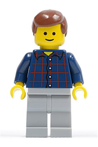 Male in Plaid Button Shirt - twn069