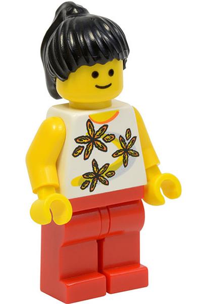 Female with Yellow Flowers Shirt - twn082