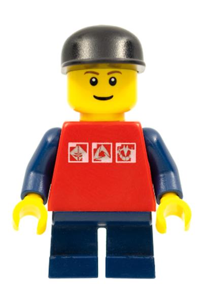 Male in Red Shirt Minifigure - twn084