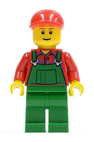 Male in Green Overalls Minifigure - twn115