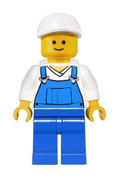 Male in Blue Overalls Minifigure - twn138
