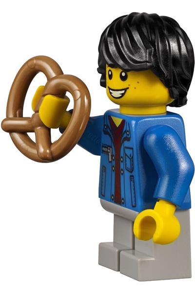 Boy in Denim Jacket Minifigure - twn244