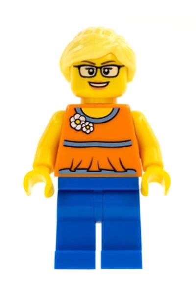 Female in Orange Jacket Minifigure - twn279