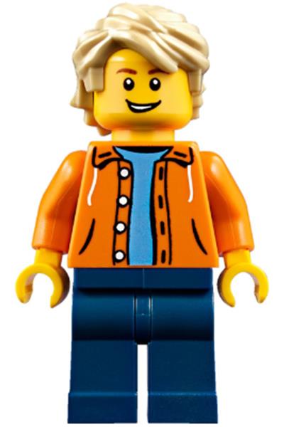 Male in Orange Jacket Minifigure - twn305